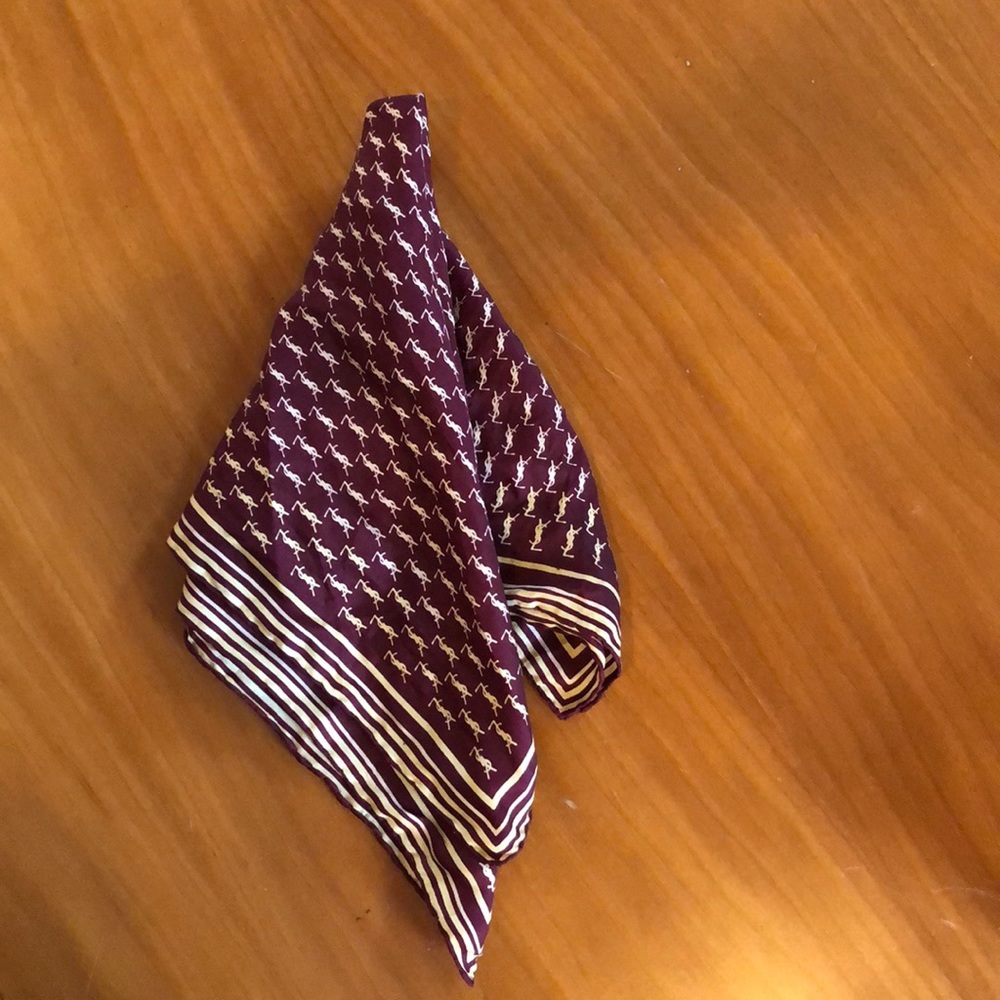 Vintage YSL silk scarf